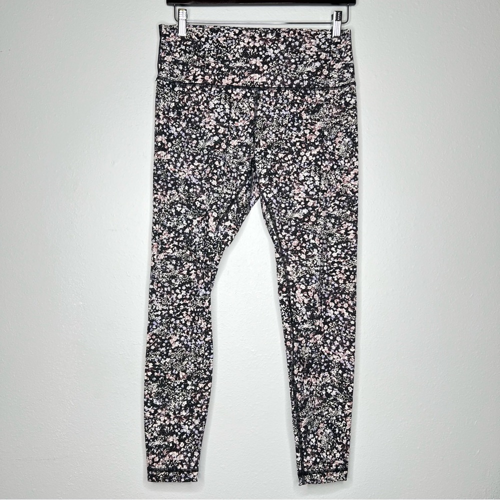 Lululemon Wunder Under Floral Women’s Sz 12 Leggings